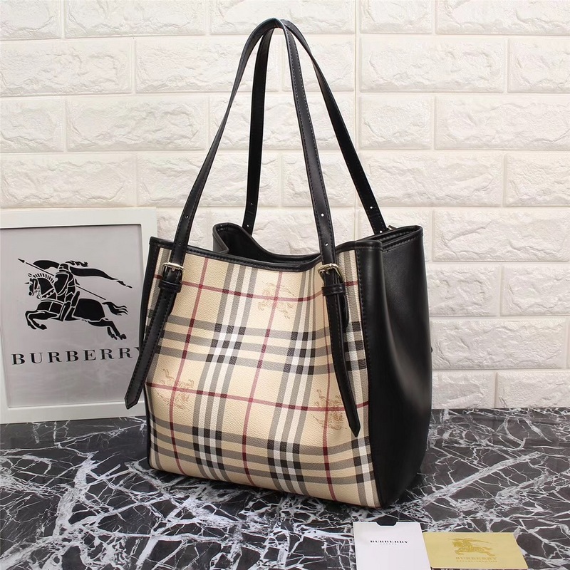 2018 New Burberry Tote Bag 22585 Black 30*26*16 | Top Replica Bags