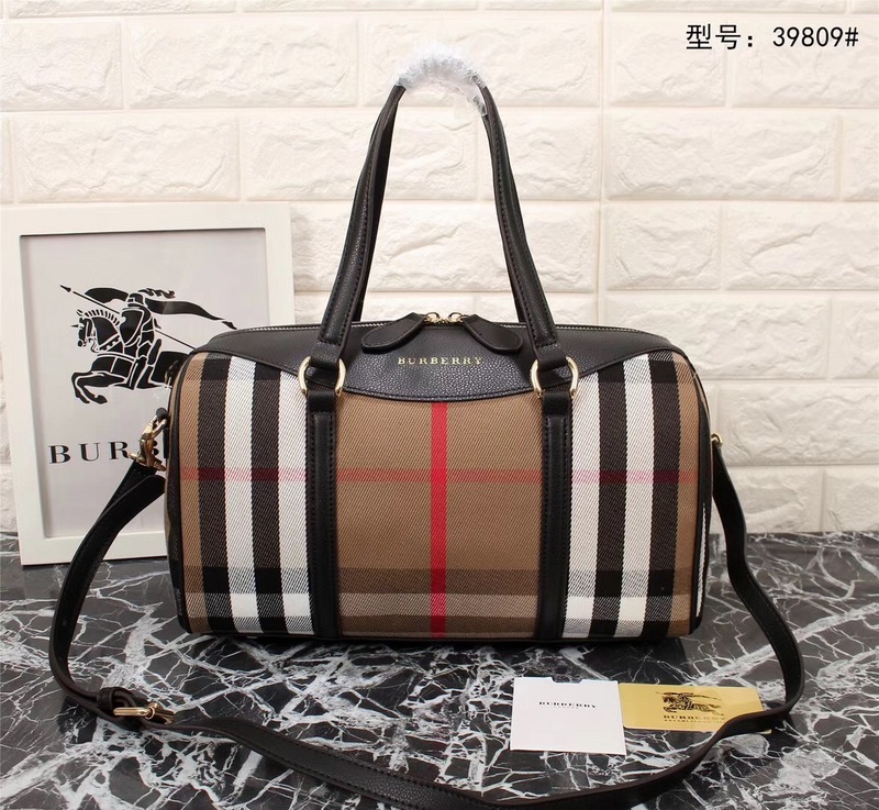 2018 New Burberry Tote Bag 39809 Black 33*20*17 | Top Replica Bags