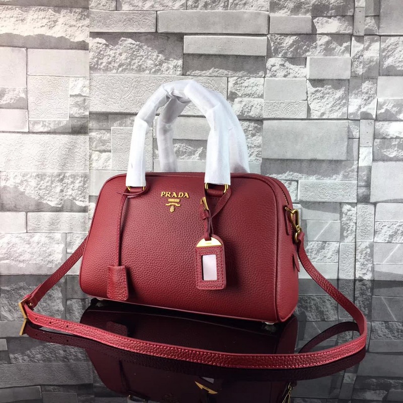 2018 New Prada Handbags 569 Dark Red 31*20.5*13 | Top Replica Bags