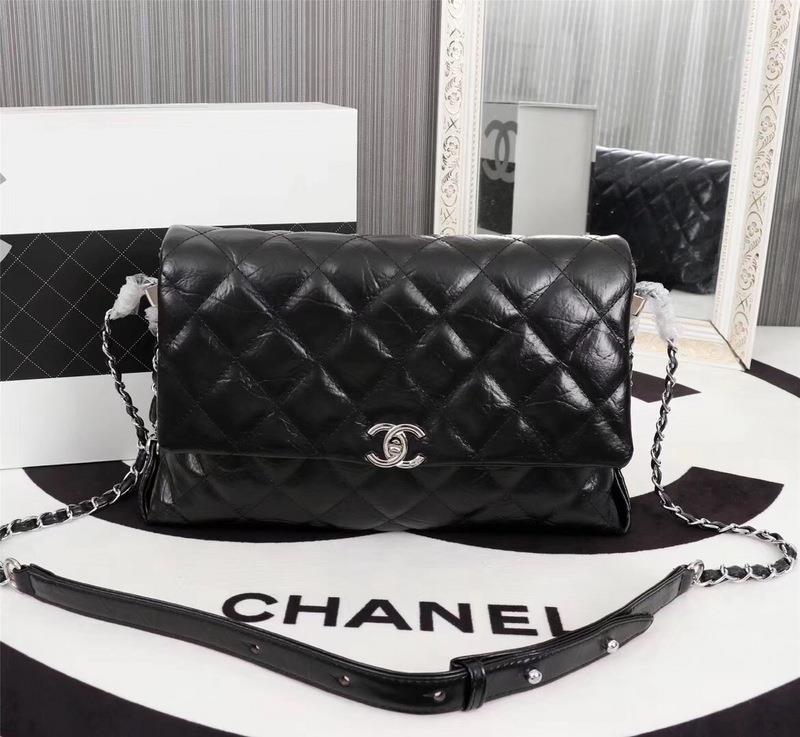 Chanel Large Flap Bags CH223-Black | Top Replica Bags