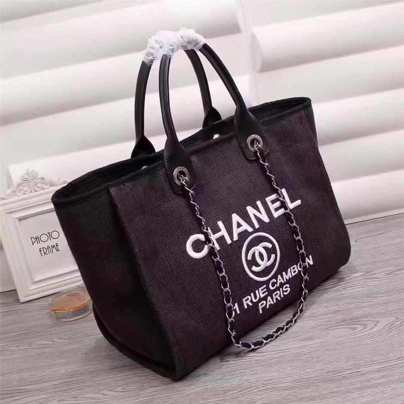 Chanel Beach Totes CH020-Black | Top Replica Bags
