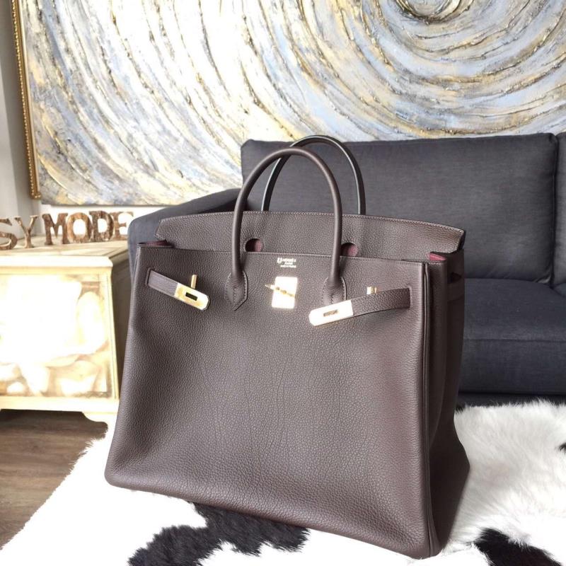 Replica Hermes Horseshoe Birkin 40cm Togo Calfskin Original Leather Bag ...