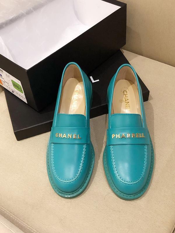 CHANEL x PHARRELL Women Loafers Blue CHS-123