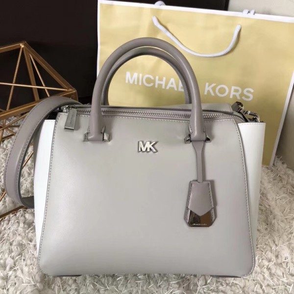 Michael Kors Satchel Gray White (MK754)