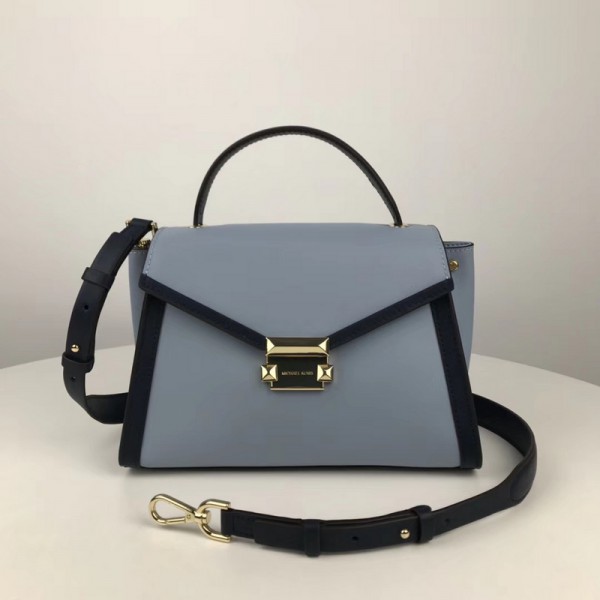 Michael Kors Whitney Bat Shoulder Bags Blue (MK770)