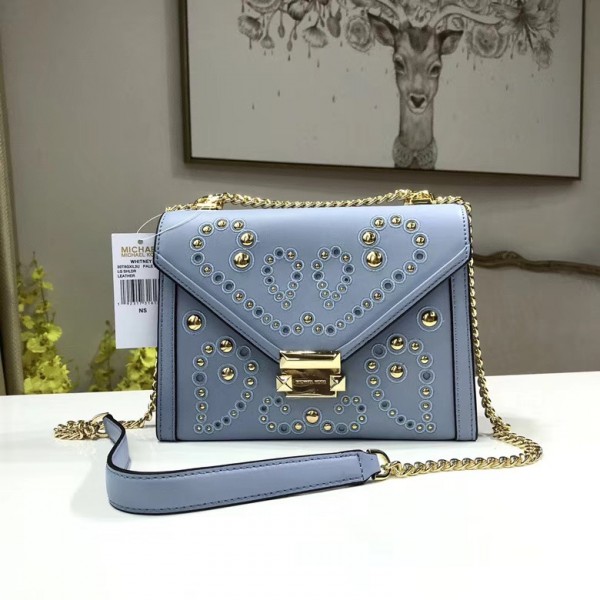 Michael Kors Whitney Shoulder Bags Blue (MK774)