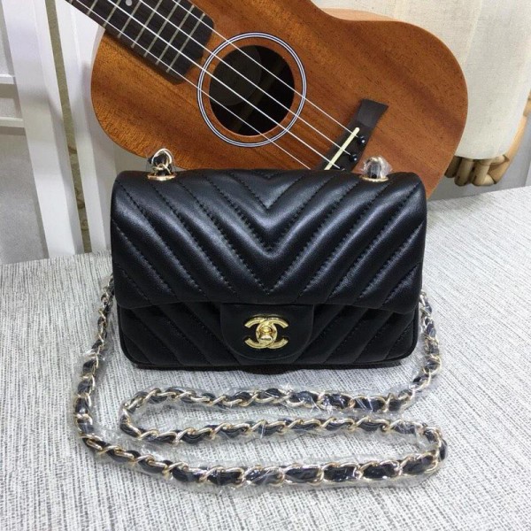 Chanel Small Double Flap Classic Handbag CH057VS-Black