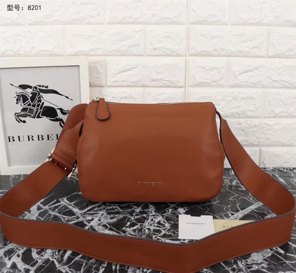 2018 New Burberry Crossbody Bag 8201 Brown 27.5*10*20.5
