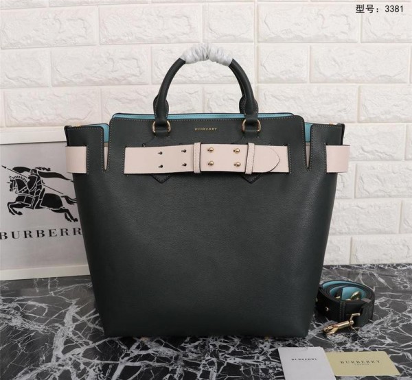2018 New Burberry Tote 102 Military Green 36*15.5*23cm