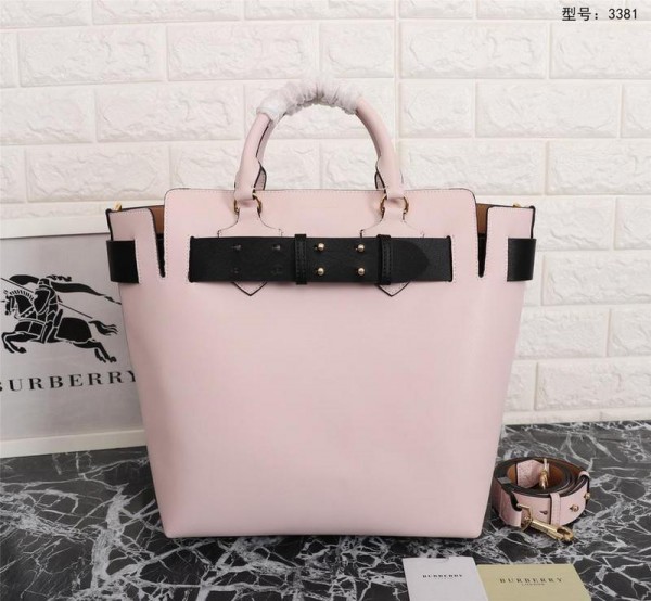 2018 New Burberry Tote 102 Pink 36*15.5*23cm