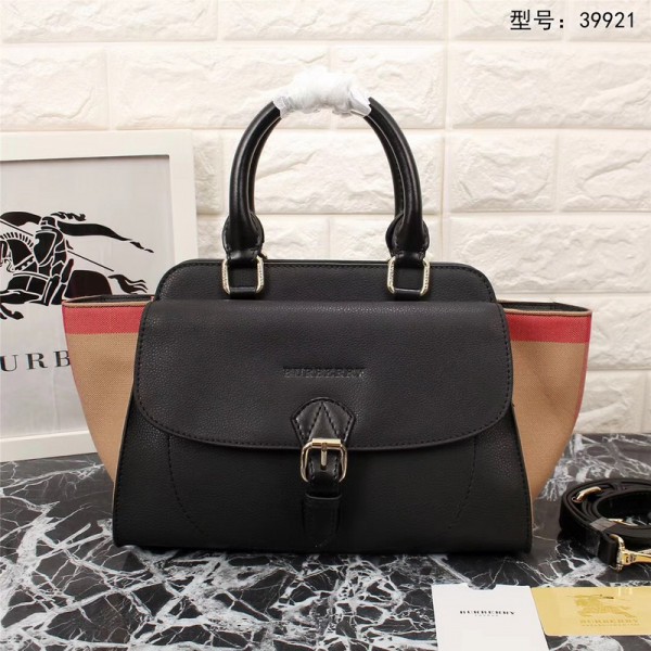 2018 New Burberry Tote Bag 39921 Black 28*21*16