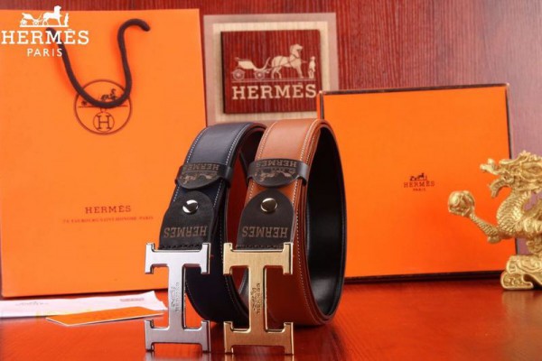 2018 New Hermes Belt 315 Black Orange