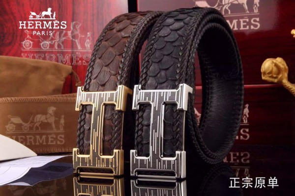 2018 New Hermes Belt 317 Black Brown