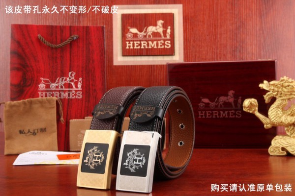2018 New Hermes Belt 320 Black Brown