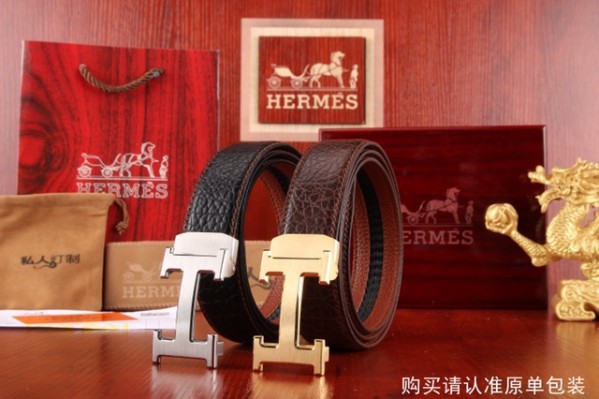 2018 New Hermes Belt 325 Black Brown