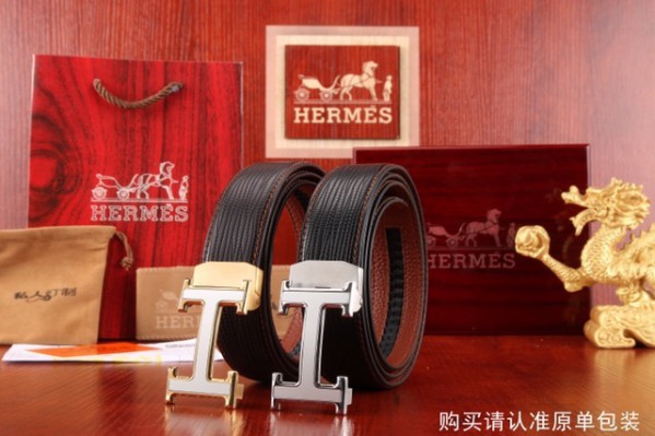 2018 New Hermes Belt 326 Black Brown