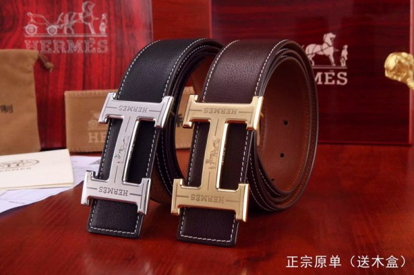2018 New Hermes Belt 329 Black Brown
