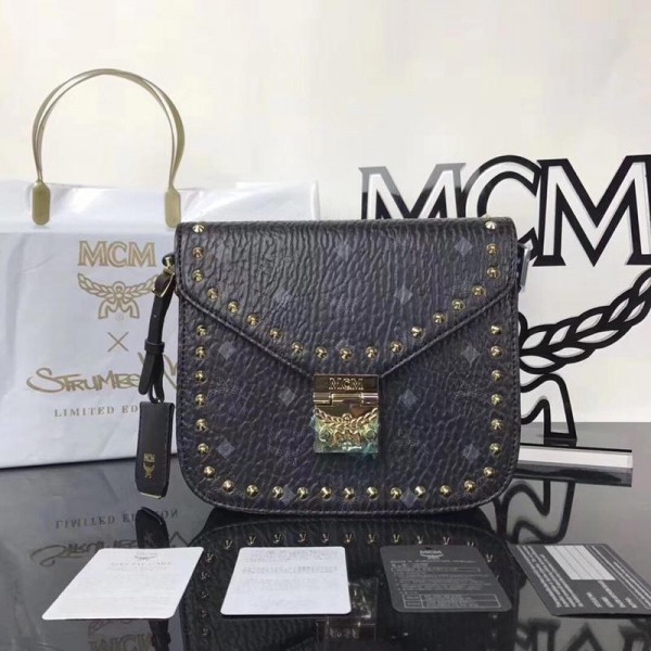 2018 New MCM Crossbody Bag 6232 Black 21x19x7