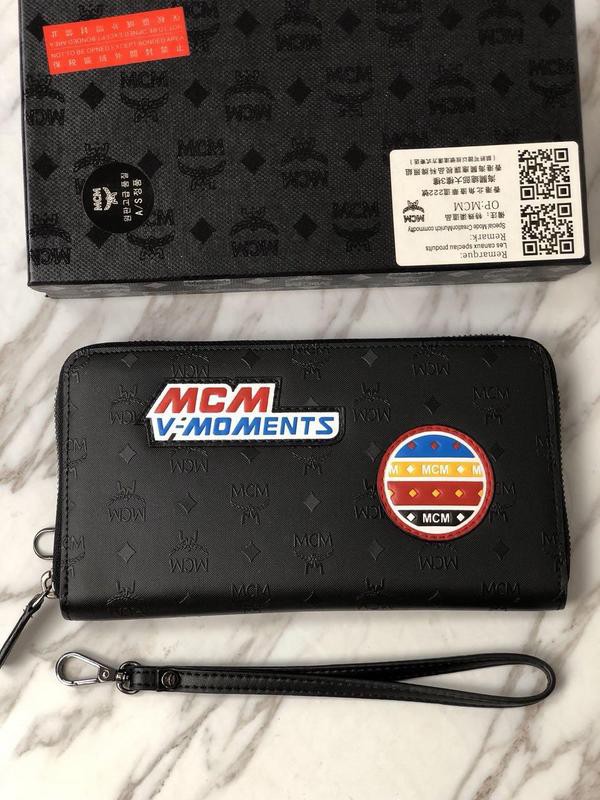2018 New MCM Man Wallets 8091 Black 21x11.5