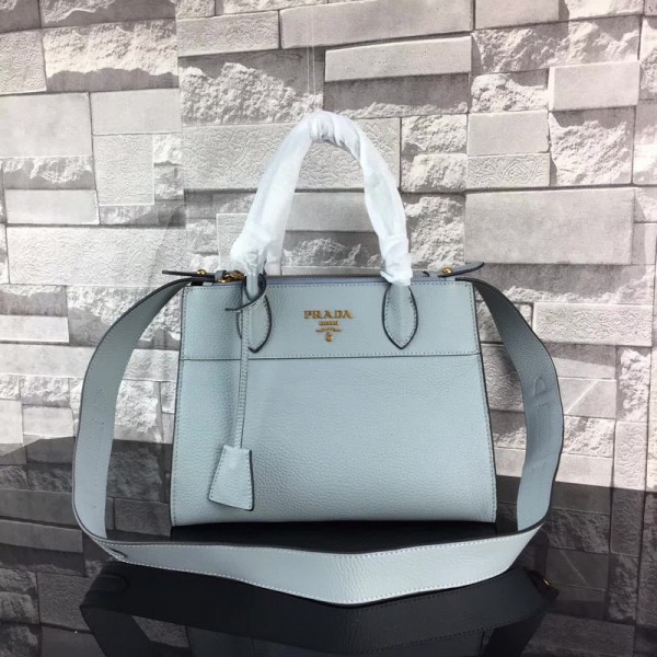 2018 New Prada Handbags 1022 Light Blue 30.5*23*15