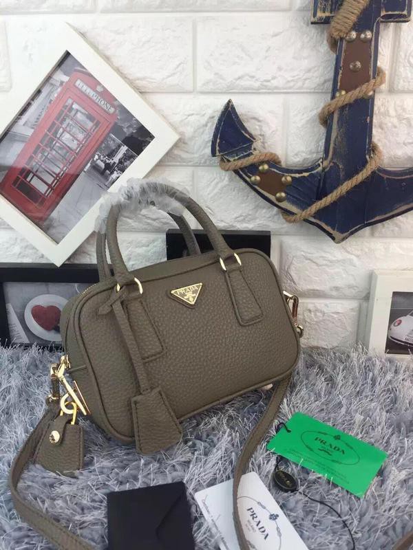 2018 New Prada Shoulder Bag 0705 Gray 20*13*6