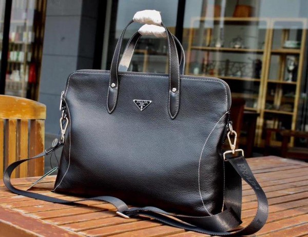 2018 New Prada Tote Bag 0088 Black 39x30x7cm