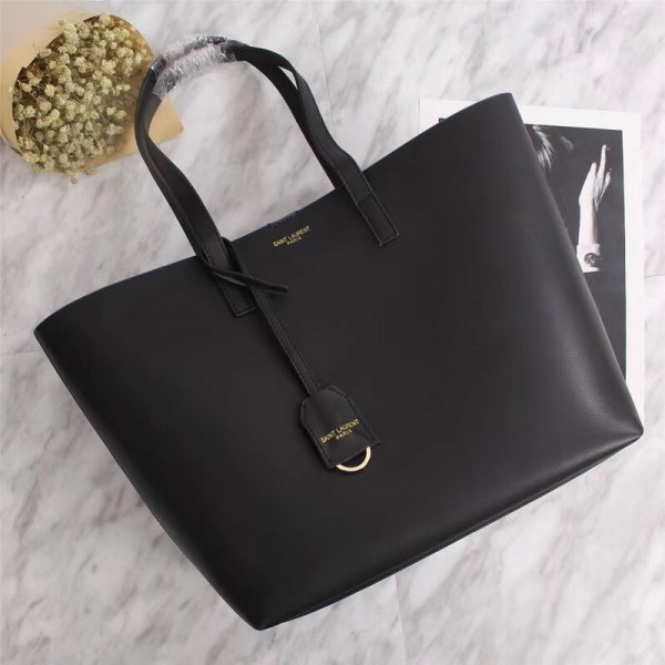 2018 New Saint Laurent Tote Bag 75096 Black Blue 33*31*15