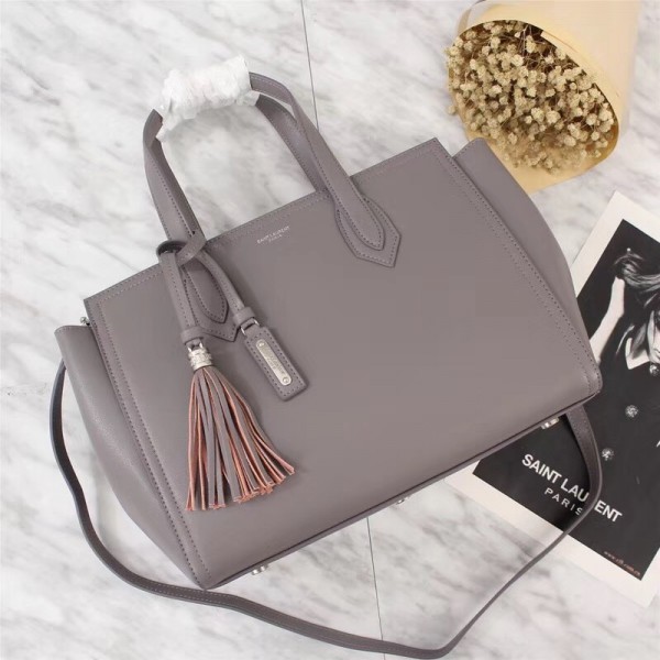 2018 New Saint Laurent Tote Bag 75099 Gray 33cm
