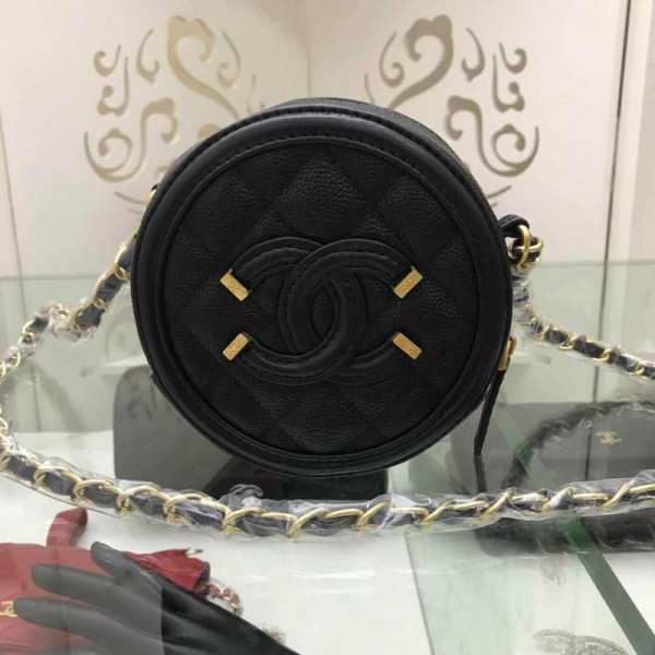 Chanel Mini Crossbody Round Bags CH066-Black