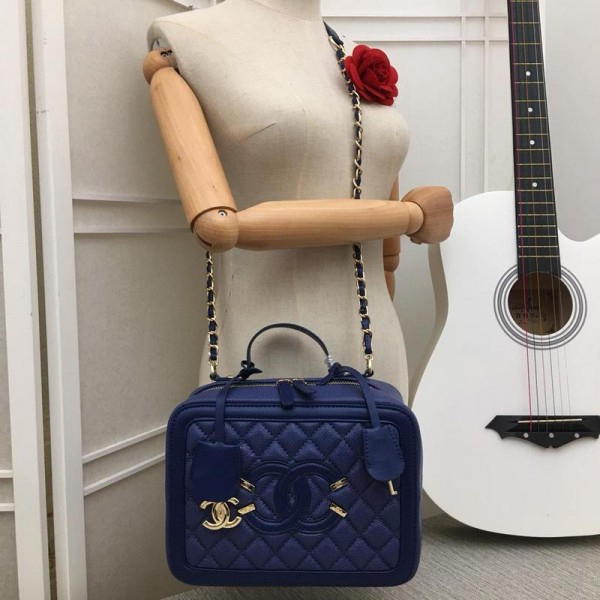 Chanel Makeup Shoulder Bags CH062L-Blue