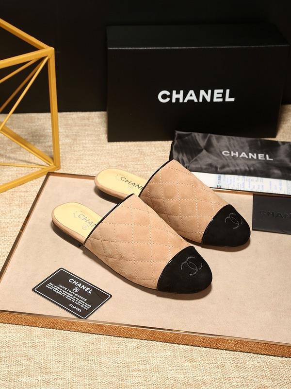 Chanel Women Slippers Nude CHS-263