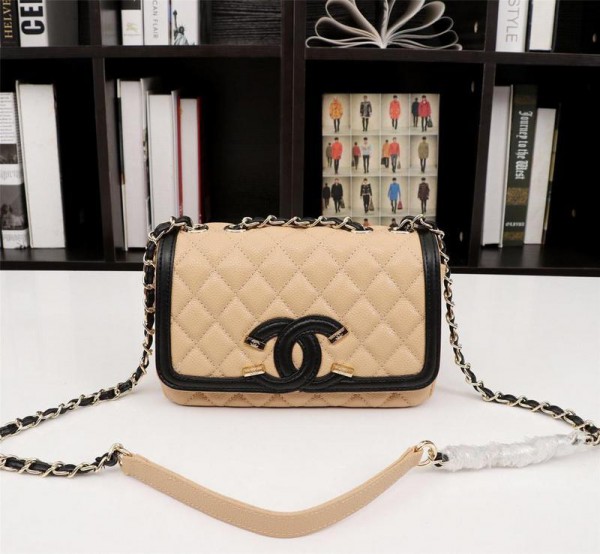 Chanel Flap Bags CH077-Apricot