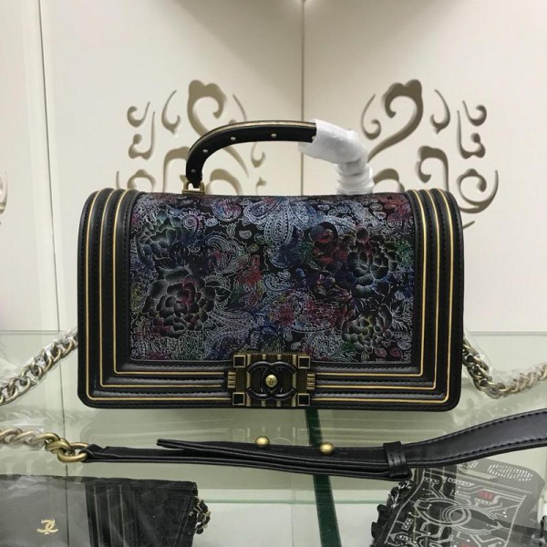 Chanel Top Handle BOY CHANEL Handbag CH082-Multi-Pattern