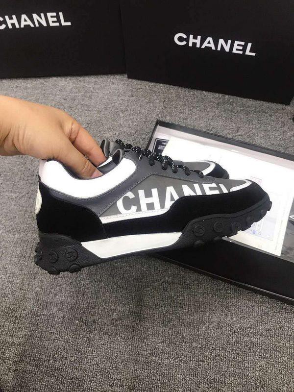 Chanel Women Low-Top Sneakers Grey CHS-292