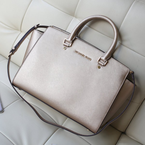 Michael Kors Bat Bag Large Satchel Gold (MK057)