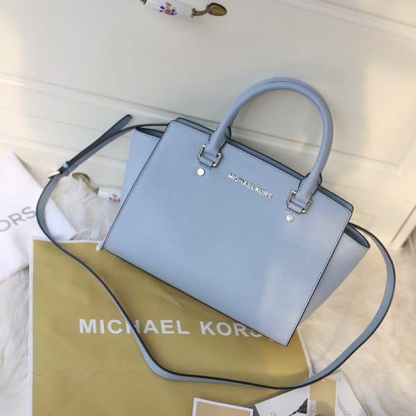 Michael Kors Bat Packs Satchel Light Blue (MK018)