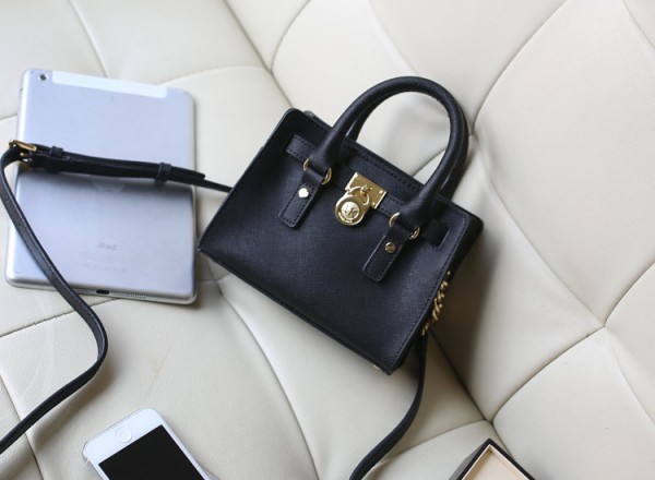 Michael Kors Lock Head Bag Mini Satchel Black (MK039)