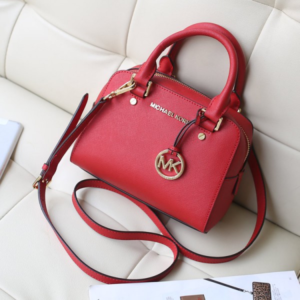 Michael Kors Pillow Bag Trumpet Satchel Red (MK059)