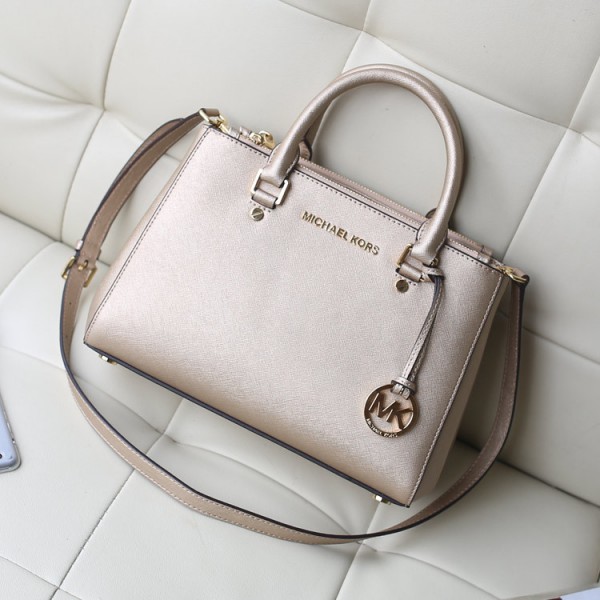 Michael Kors Killer Bag Satchel Trumpet Champagne Gold (MK080)