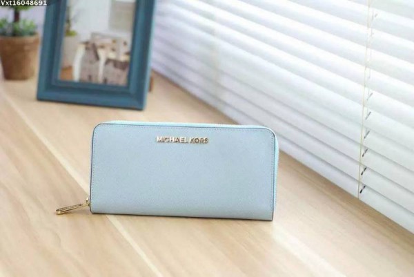 Michael Kors Zipper Wallet Sky Blue (MK186)
