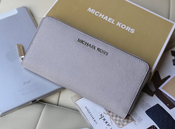Michael Kors Letter Zipper Wallet Grey (MK100)