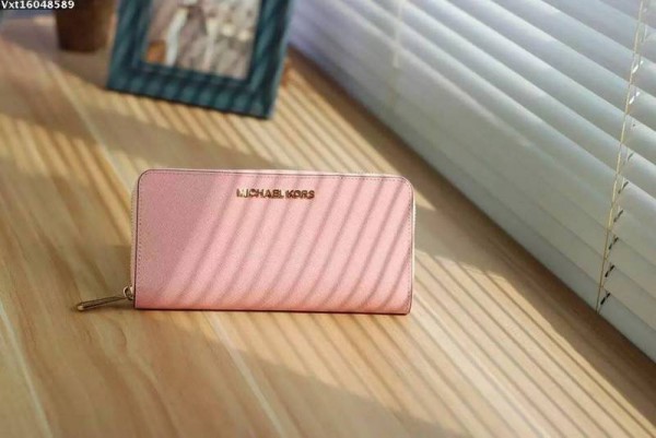 Michael Kors Zipper Wallet Shrimp Pink (MK185)