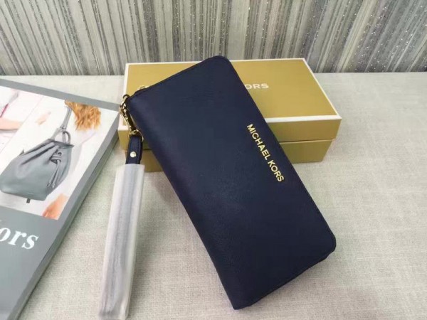 Michael Kors Wrist Long Wallet Dark Blue (MK312)
