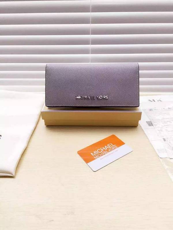 Michael Kors Long Suction Buckle Wallets Gray (MK209)