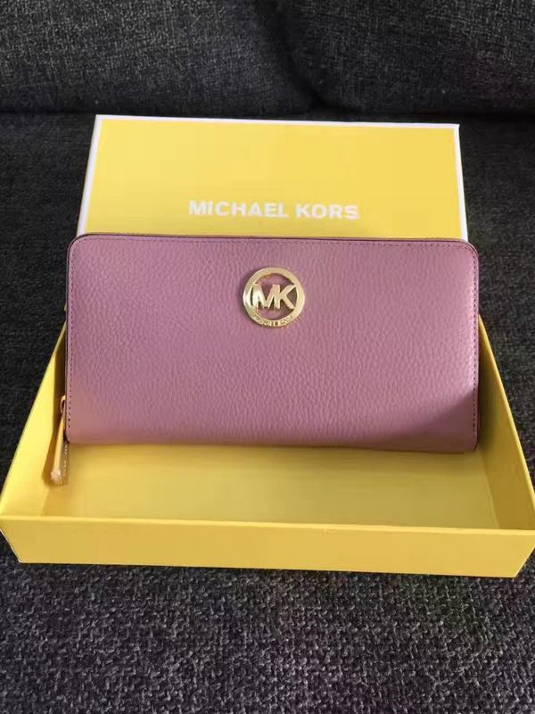 Michael Kors Zipper Long Clip Wallet Pink (MK360)