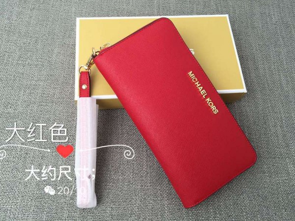 Michael Kors Wrist Long Wallet Red (MK318)