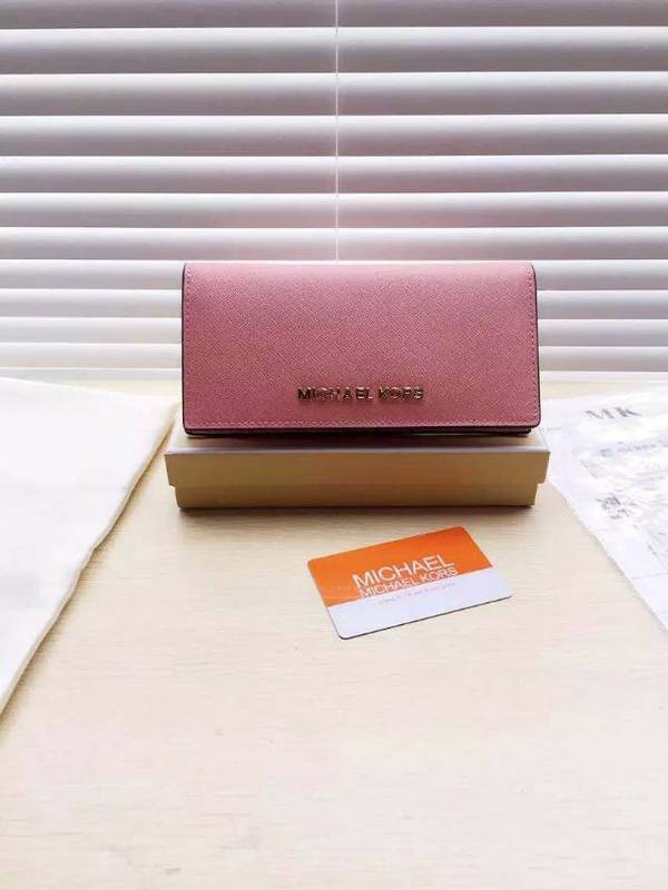 Michael Kors Long Suction Buckle Wallets Shrimp Pink (MK211)