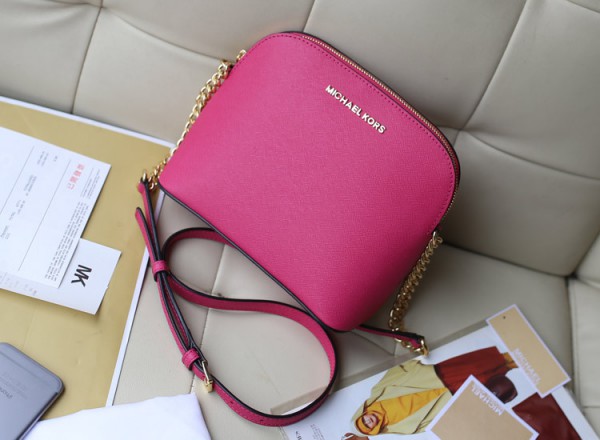 Michael Kors Shell Chain Pack Shoulder Rose Red (MK118)
