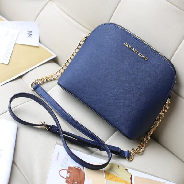 Michael Kors Shell Chain Pack Shoulder Sapphire Blue (MK121)