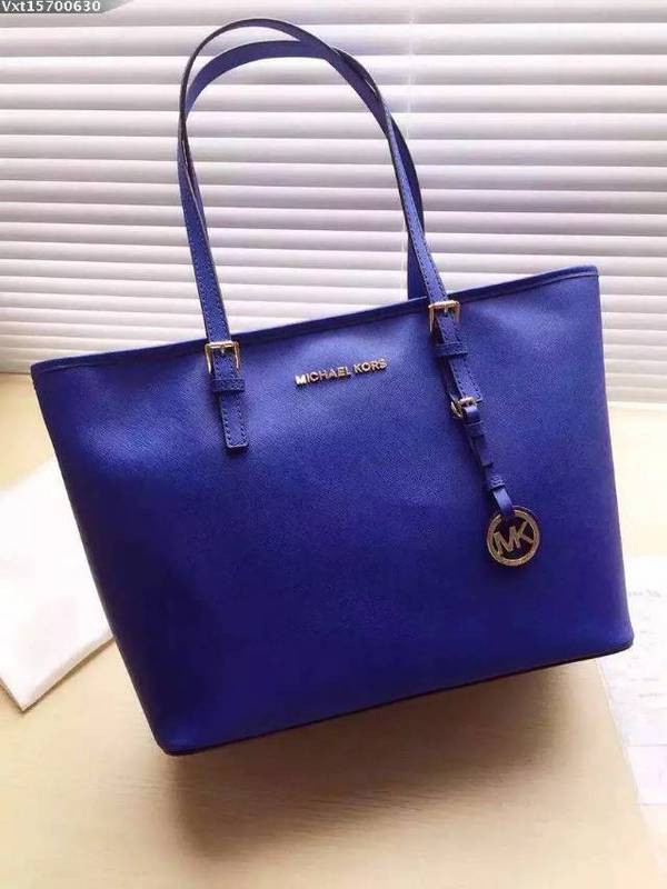 Michael Kors Zipper Totes Electro Optic Blue (MK172)